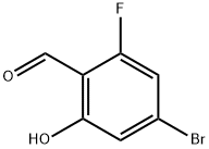 4-broMo-2-fluoro-6-hydroxybenzaldehyde Struktur