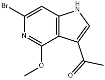 3-Acetyl-6-broMo-4-Methoxy-5-azaindole Struktur