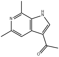 3-Acetyl-5,7-diMethyl-6-azaindole Struktur