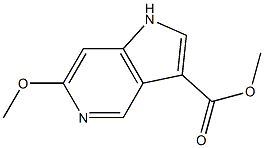 6-Methoxy-5-azaindole-3-carboxylic acid Methyl ester Struktur