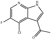 3-Acetyl-4-chloro-5-fluoro-7-azaindole Struktur