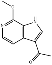 3-Acetyl-7-Methoxy-6-azaindole Struktur