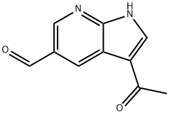 3-Acetyl-7-azaindole-5-carbaldehyde Struktur