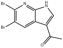 3-Acetyl-5,6-dibroMo-7-azaindole Struktur