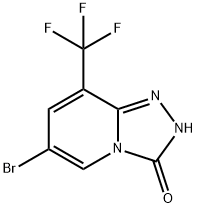 6-broMo-8-(trifluoroMethyl)-[1,2,4]triazolo[4,3-a]pyridin-3(2H)-one Struktur