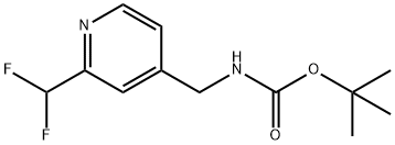 tert-Butyl (2-(difluoroMethyl)pyridin-4-yl)MethylcarbaMate Struktur