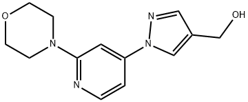 (1-(2-Morpholinopyridin-4-yl)-1H-pyrazol-4-yl)Methanol Struktur