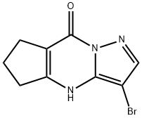 3-BroMo-6,7-dihydro-4H-cyclopenta[d]pyrazolo[1,5-a]pyriMidin-8(5H)-one Struktur