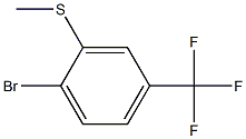 1-broMo-2-Methylsulfanyl-4-(trifluoroMethyl)benzene Struktur