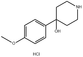 4-(4-Methoxyphenyl)-4-piperidinol Struktur