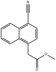 Methyl 2-(4-cyanonaphthalen-1-yl)acetate Struktur