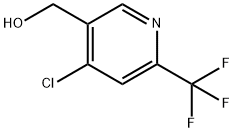 (4-chloro-6-(trifluoroMethyl)pyridin-3-yl)Methanol Struktur