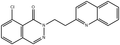 8-chloro-2-(2-(quinolin-2-yl)ethyl)phthalazin-1(2H)-one Struktur