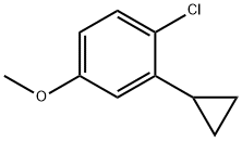 1-chloro-2-cyclopropyl-4-Methoxybenzene Struktur