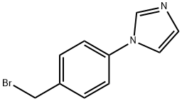 1-(4-(BroMoMethyl)phenyl)-1H-iMidazole Struktur