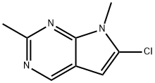 6-Chloro-2,7-diMethyl-7H-pyrrolo[2,3-d]pyriMidine Struktur