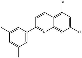 5,7-Dichloro-2-(3,5-diMethyl-phenyl)-quinoline Struktur