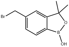 5-(broMoMethyl)-3,3-diMethylbenzo[c][1,2]oxaborol-1(3H)-ol Struktur