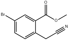 methyl 5-bromo-2-(cyanomethyl)benzoate Structure