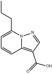 7-Propylpyrazolo[1,5-a]pyridine-3-carboxylic acid Struktur