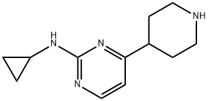 N-Cyclopropyl-4-(4-piperidinyl)-2-pyriMidinaMine Struktur