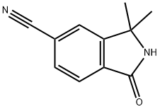 3,3-diMethyl-1-oxo-2,3-dihydro-1H-isoindole-5-carbonitrile	 Struktur