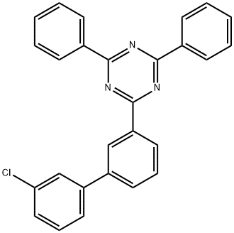 2-(3'-Chloro[1,1'-biphenyl]-3-yl)-4,6-diphenyl-1,3,5-triazine Struktur