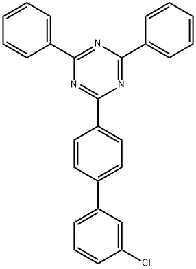 2-(3'-Chloro[1,1'-biphenyl]-4-yl)-4,6-diphenyl-1,3,5-triazine Struktur