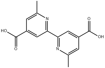 [2,2'-Bipyridine]-4,4'-dicarboxylic acid, 6,6'-diMethyl- Struktur