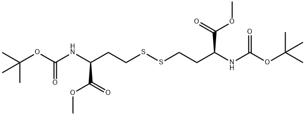 N,N'-bis[(tert-butyloxy)carbonyl]-L-hoMocystine diMethyl ester Struktur