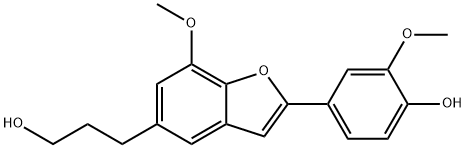 2-(4-Hydroxy-3-methoxyphenyl)
-7-methoxy-5-benzofuranpropal