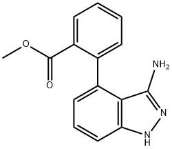 Methyl 2-(3-aMino-1H-indazol-4-yl)benzoate Struktur