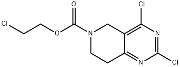 2-chloroethyl 2,4-dichloro-7,8-dihydropyrido[4,3-d]pyriMidine-6(5H)-carboxylate Struktur