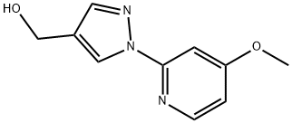 (1-(4-メトキシピリジン-2-イル)-1H-ピラゾール-4-イル)メタノール 化學(xué)構(gòu)造式