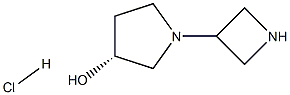 (R)-1-(Azetidin-3-yl)pyrrolidin-3-ol hydrochloride Struktur