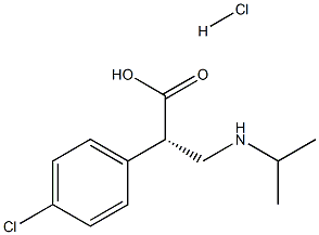 (S)-2-(4-Chlorophenyl)-3-(isopropylaMino)propanoic acid hydrochloride Struktur