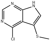 4-CHLORO-5-(METHYLSULFANYL)-7H-PYRROLO[2,3-D]PYRIMIDINE Struktur