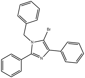 1-Benzyl-5-broMo-2,4-diphenyl-1H-iMidazole Struktur