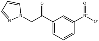 1-(3-Nitrophenyl)-2-(1H-pyrazol-1-yl)ethanone Struktur