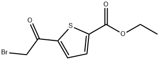 5-(2-BroMo-acetyl)-thiophene-2-carboxylic acidethyl ester Struktur