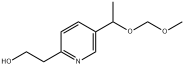 2-(5-(1-(MethoxyMethoxy)ethyl)pyridin-2-yl)ethanol Struktur