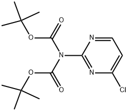 di-tert-butyl (4-chloropyriMidin-2-yl)carbaMate Struktur