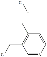 3-(ChloroMethyl)-4-Methylpyridine hydrochloride Struktur