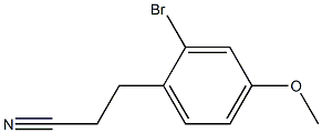 3-(2-BroMo-4-Methoxyphenyl)propanenitrile Struktur