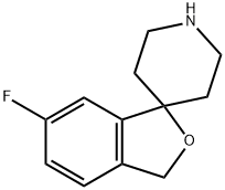 6-FLUORO-3H-SPIRO[2-BENZOFURAN-1,4'-PIPERIDINE] Struktur