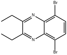 5,8-dibroMo-2,3-diethylquinoxaline Struktur