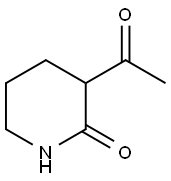 3-Acetylpiperidin-2-one Struktur