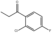 1-(2-chloro-4-fluorophenyl)propan-1-one Struktur