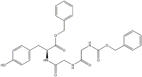 CARBOBENZYLOXYGLYCYLGLYCYL-L-TYROSINE BENZYL ESTER Struktur