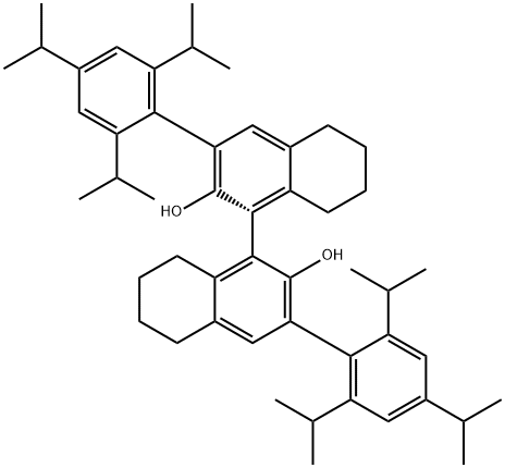 (1R)-5,5',6,6',7,7',8,8'-octahydro-3,3'-bis[2,4,6-tris(1-Methylethyl)phenyl]-[1,1'-Binaphthalene]-2,2'-diol Struktur